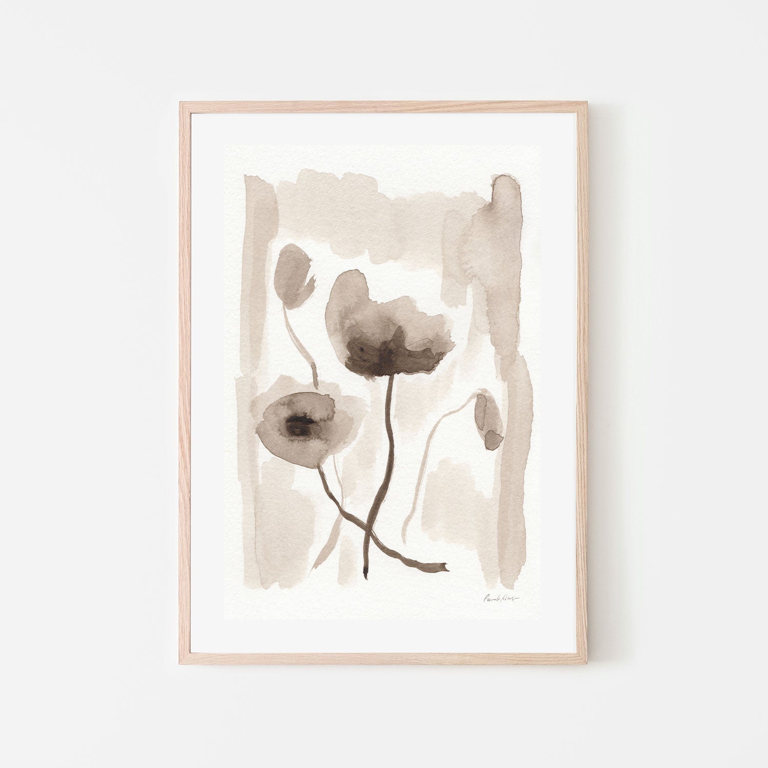 wall-art-print-canvas-poster-framed-Sepia Florals, Style A , By Pamela Munger-GIOIA-WALL-ART