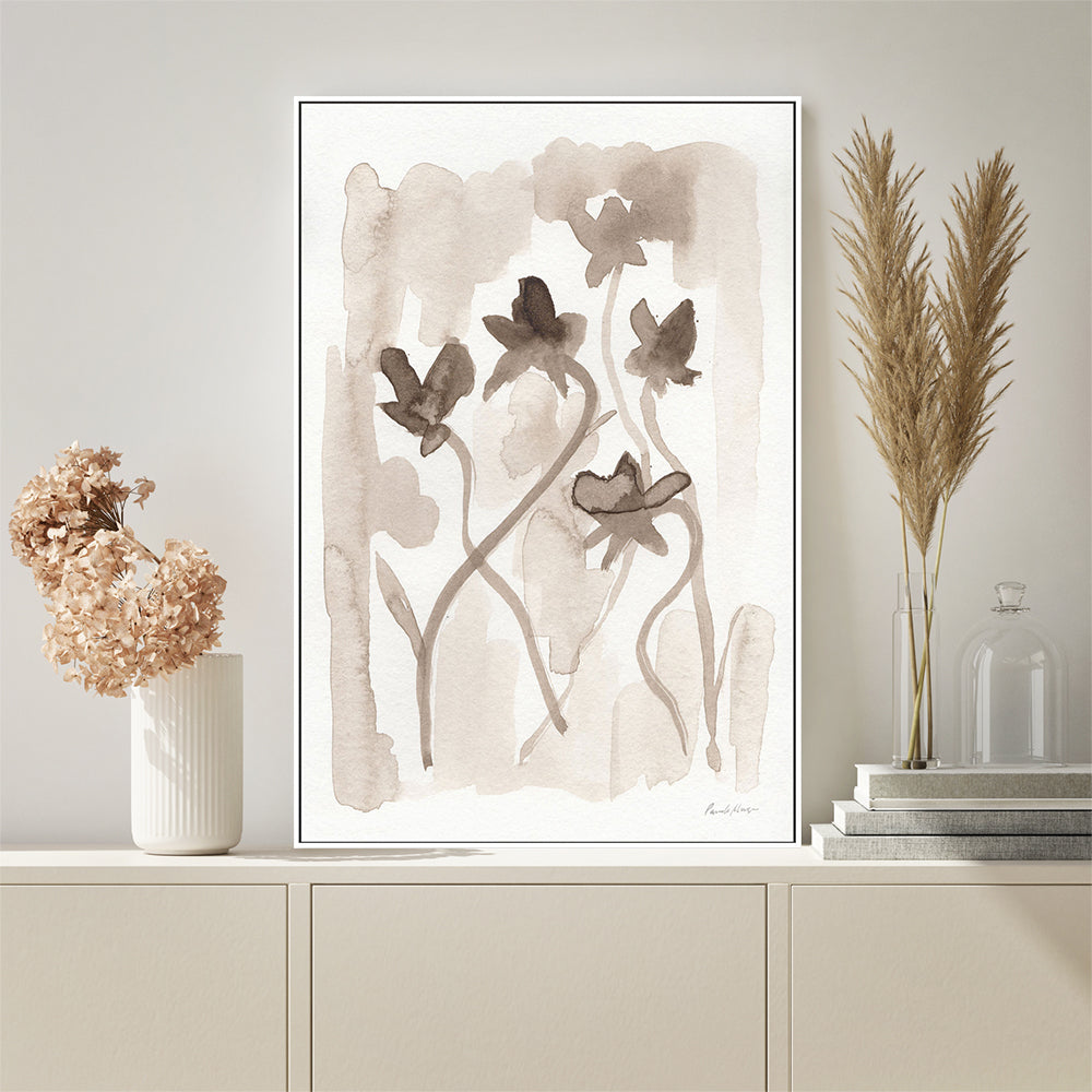 wall-art-print-canvas-poster-framed-Sepia Florals, Style B , By Pamela Munger-GIOIA-WALL-ART