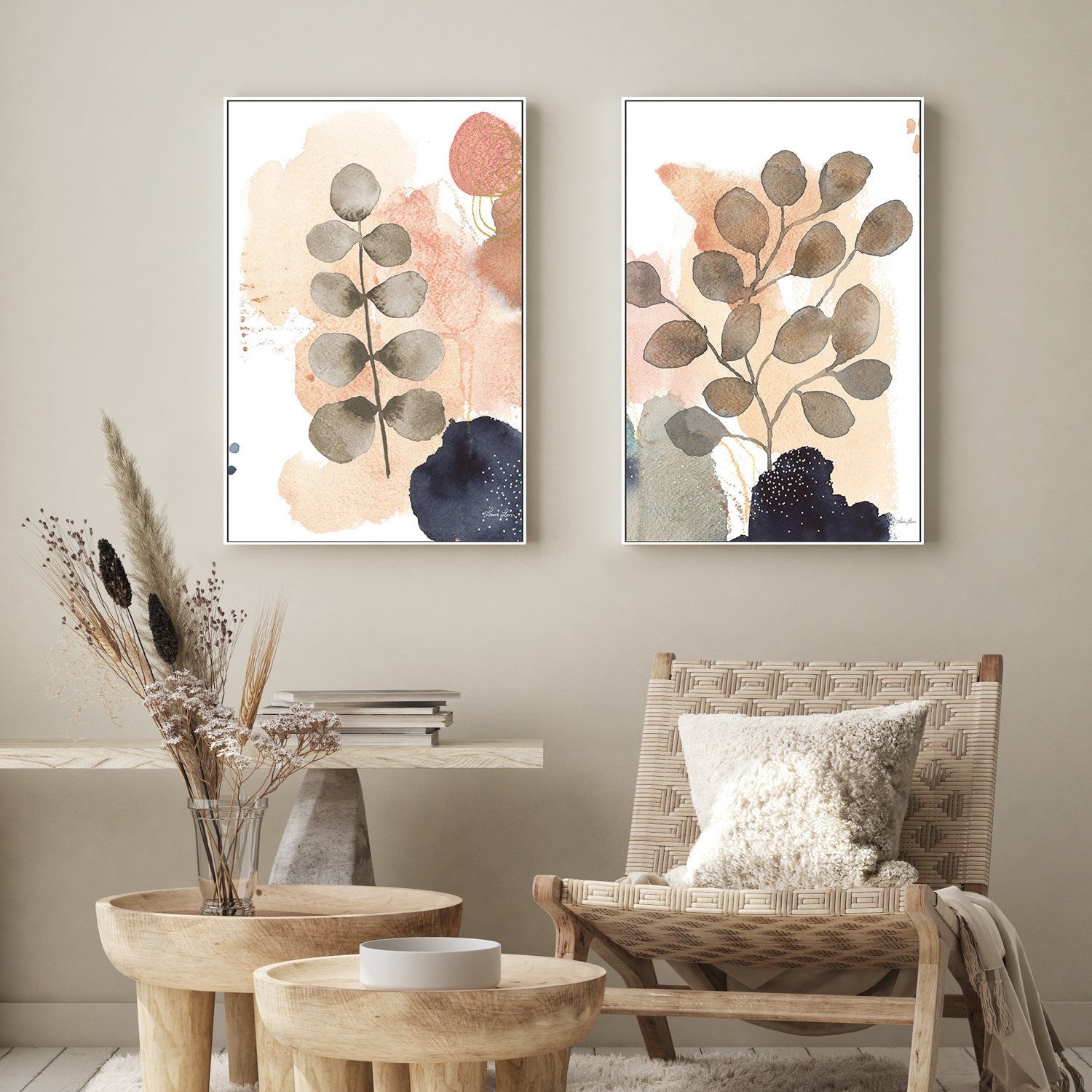 wall-art-print-canvas-poster-framed-Serene Nature, Set of 2-by-Laura Horn-Gioia Wall Art