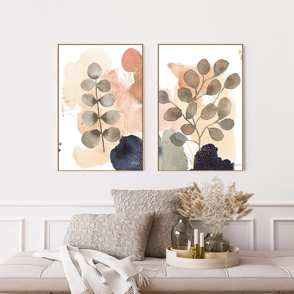 wall-art-print-canvas-poster-framed-Serene Nature, Set of 2-by-Laura Horn-Gioia Wall Art