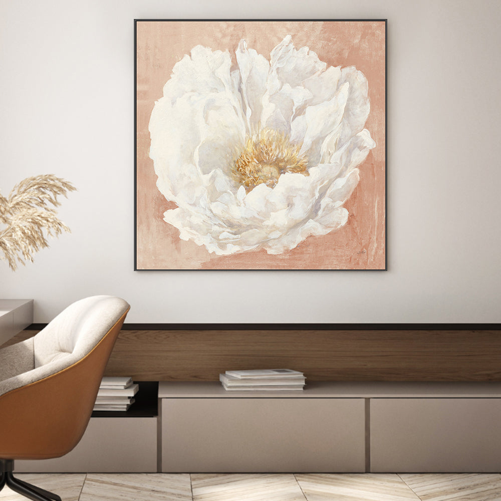 wall-art-print-canvas-poster-framed-Serene Peony Terracotta , By Julia Purinton , By Julia Purinton-2