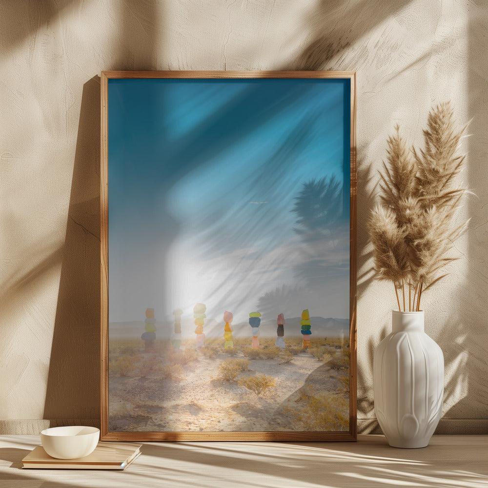 wall-art-print-canvas-poster-framed-Seven Magic Mountains Sunrise , By Bethany Young-2