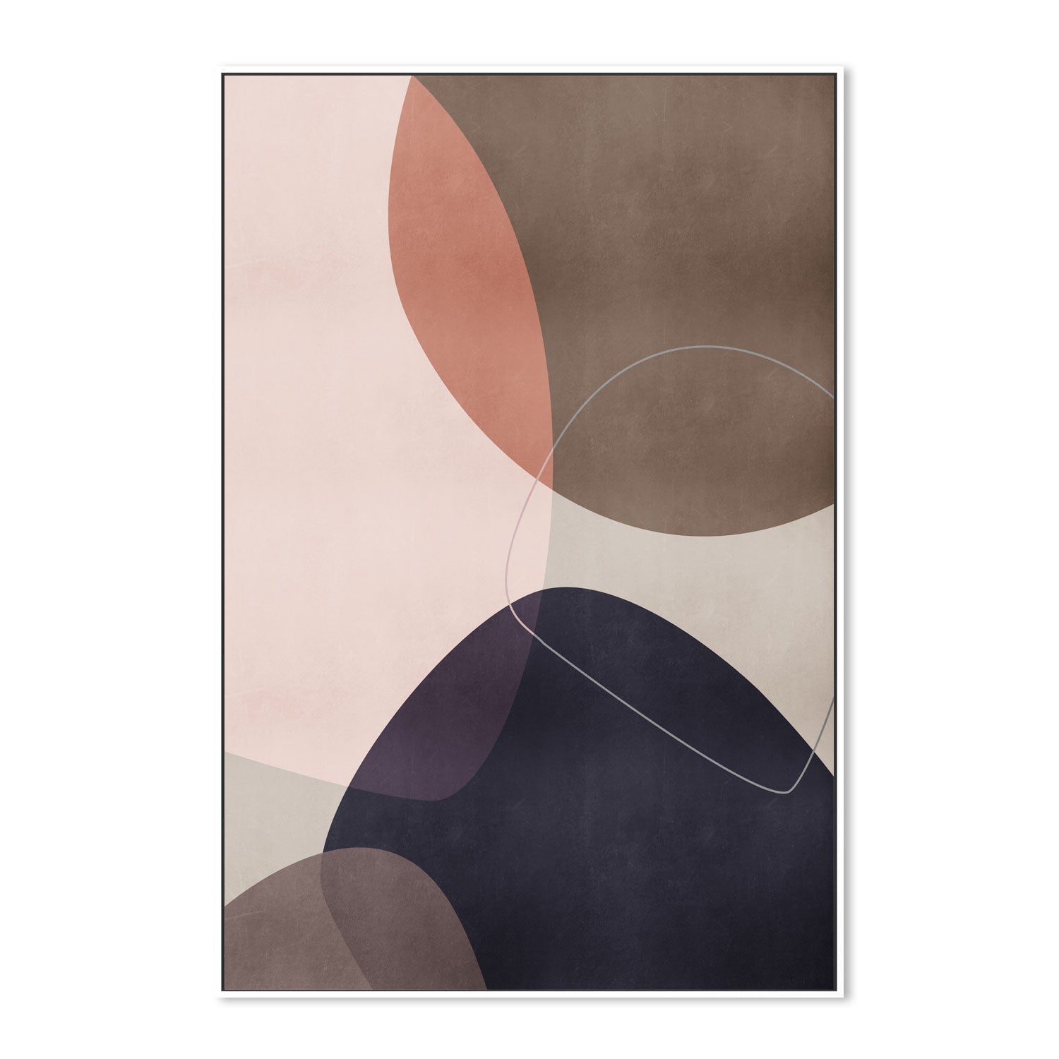 wall-art-print-canvas-poster-framed-Shapes Overlapping, By Mareike Bohmer-GIOIA-WALL-ART