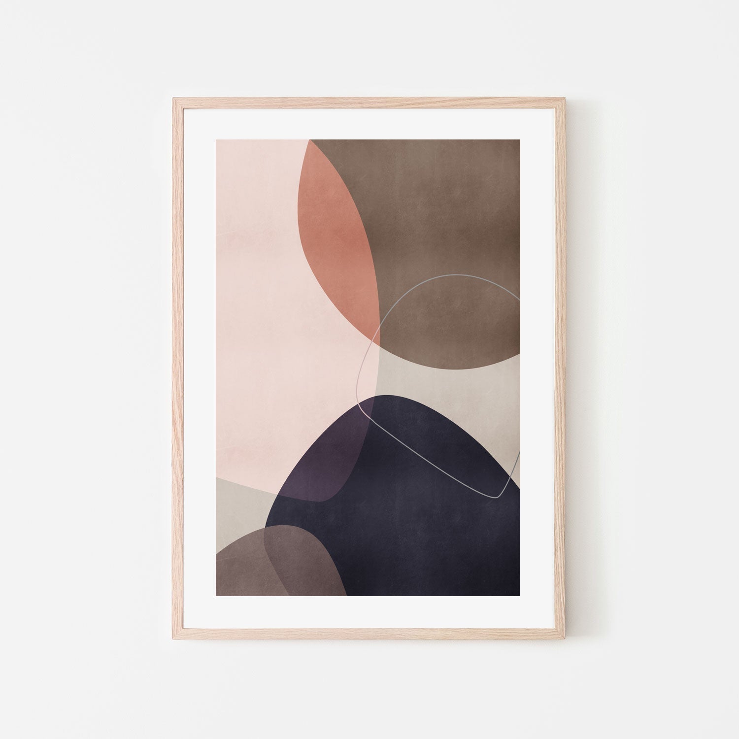 wall-art-print-canvas-poster-framed-Shapes Overlapping, By Mareike Bohmer-GIOIA-WALL-ART