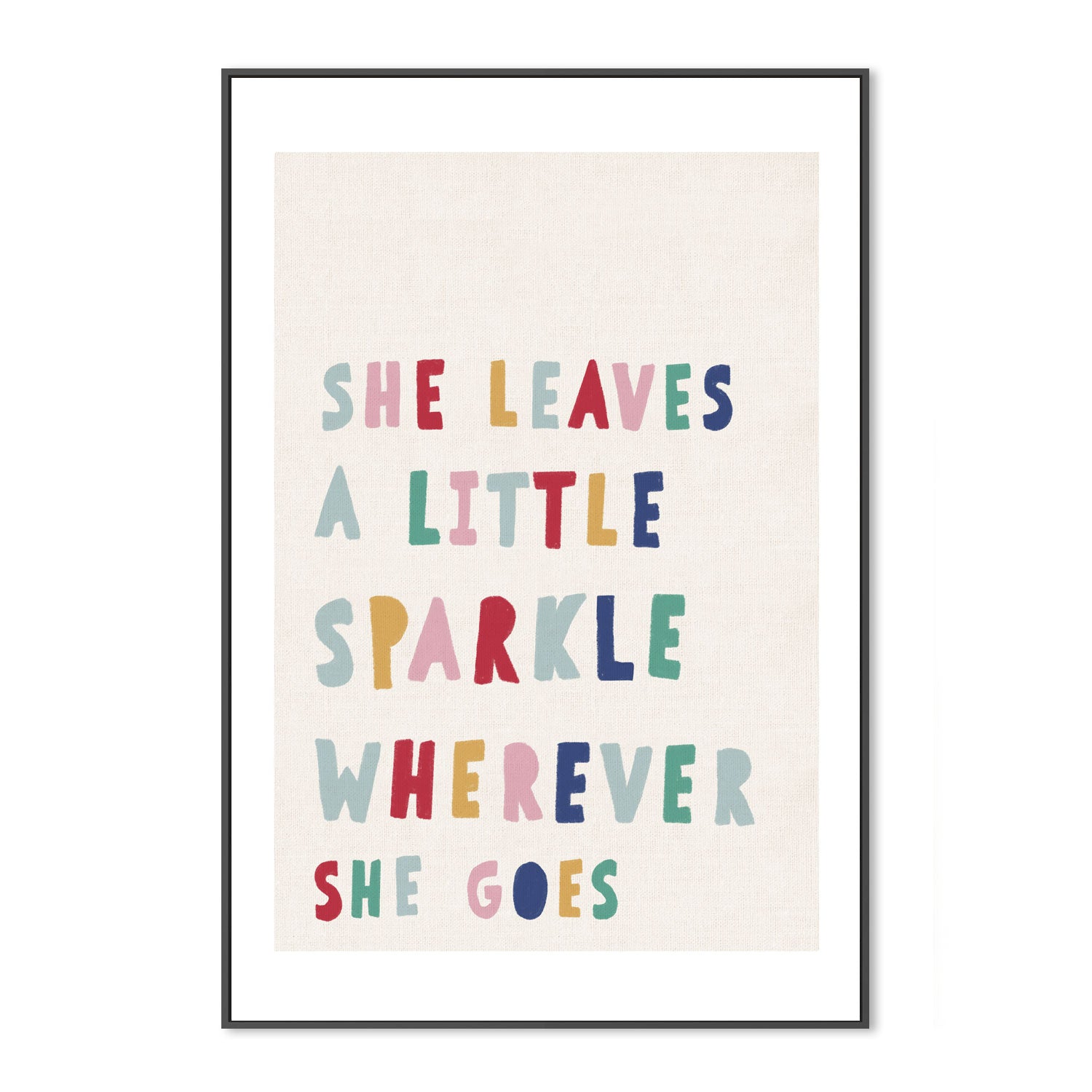 wall-art-print-canvas-poster-framed-She Leaves a Little Sparkle , By Leah Straatsma-3