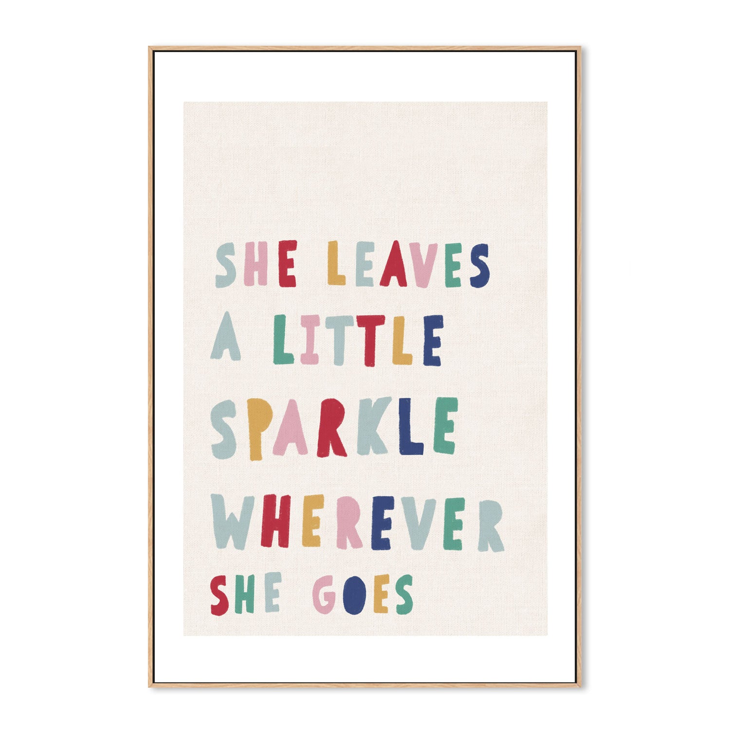 wall-art-print-canvas-poster-framed-She Leaves a Little Sparkle , By Leah Straatsma-4