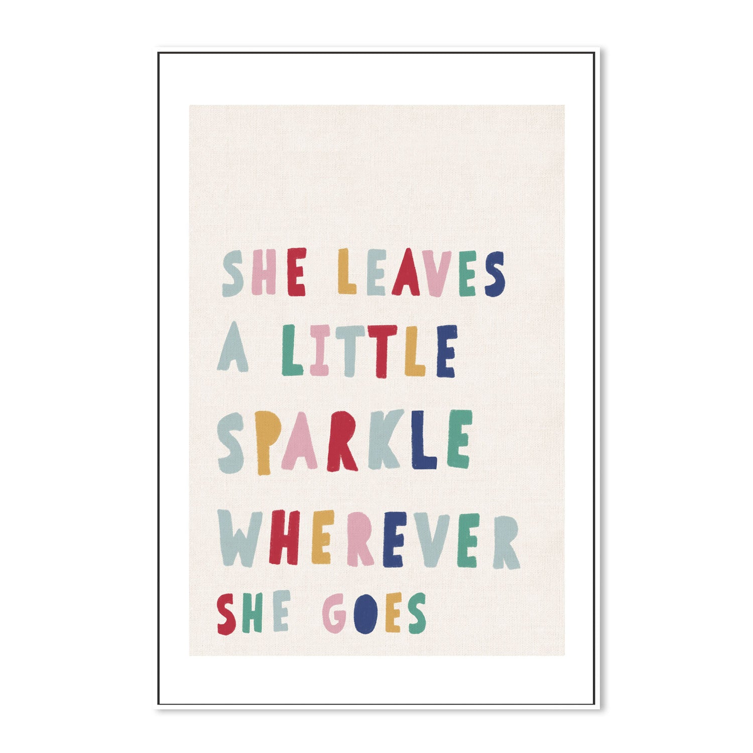 wall-art-print-canvas-poster-framed-She Leaves a Little Sparkle , By Leah Straatsma-5