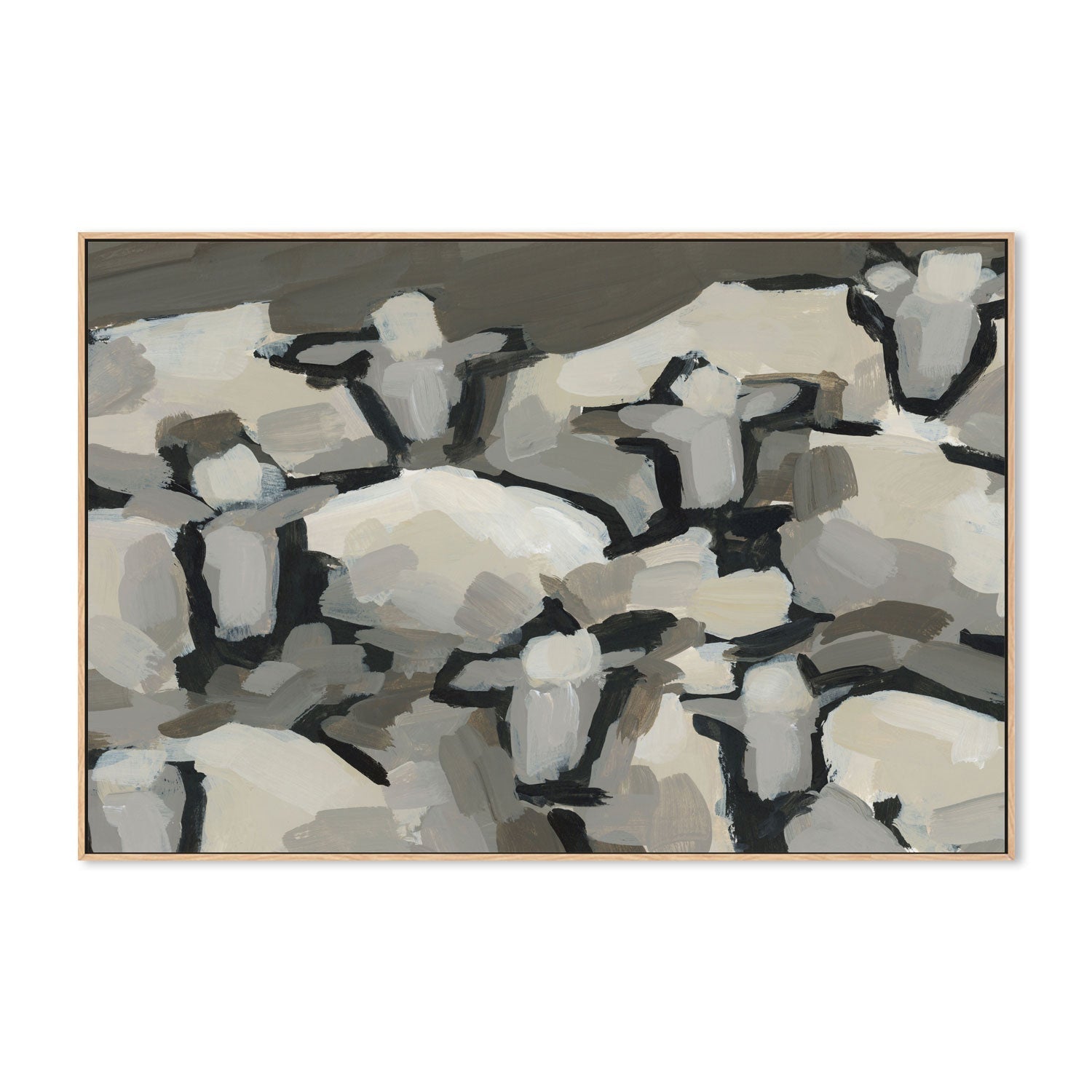 wall-art-print-canvas-poster-framed-Sheep Chaos, Style B , By Emily Wood-4