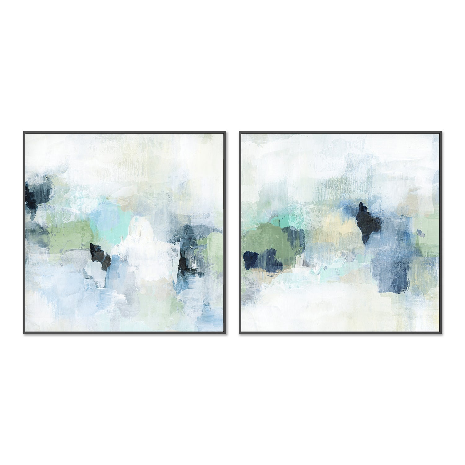 wall-art-print-canvas-poster-framed-Shifting, Style A & B, Set of 2 , By Nina Blue-3