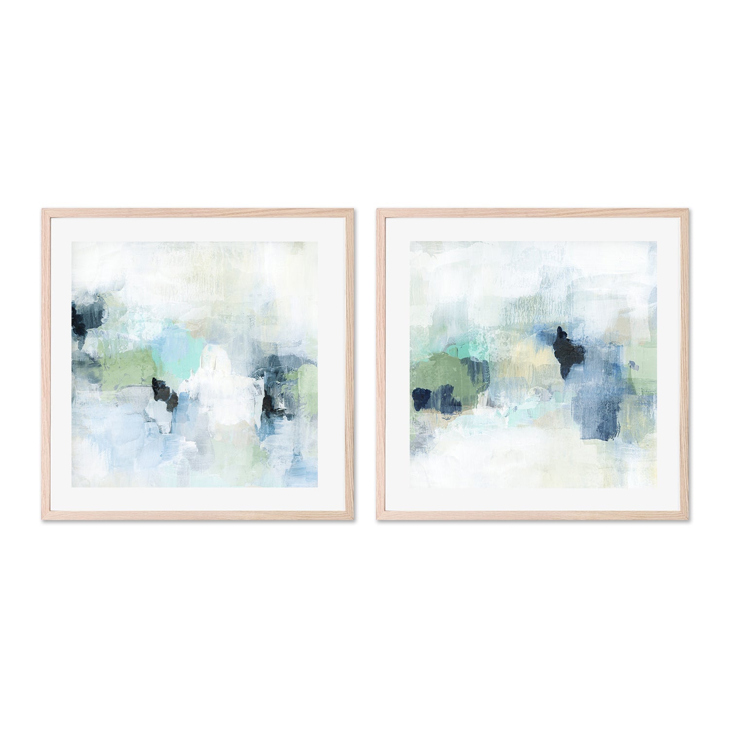 wall-art-print-canvas-poster-framed-Shifting, Style A & B, Set of 2 , By Nina Blue-6