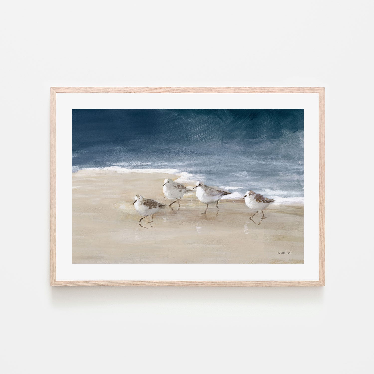 wall-art-print-canvas-poster-framed-Shorebirds on Sand , By Danhui Nai-6