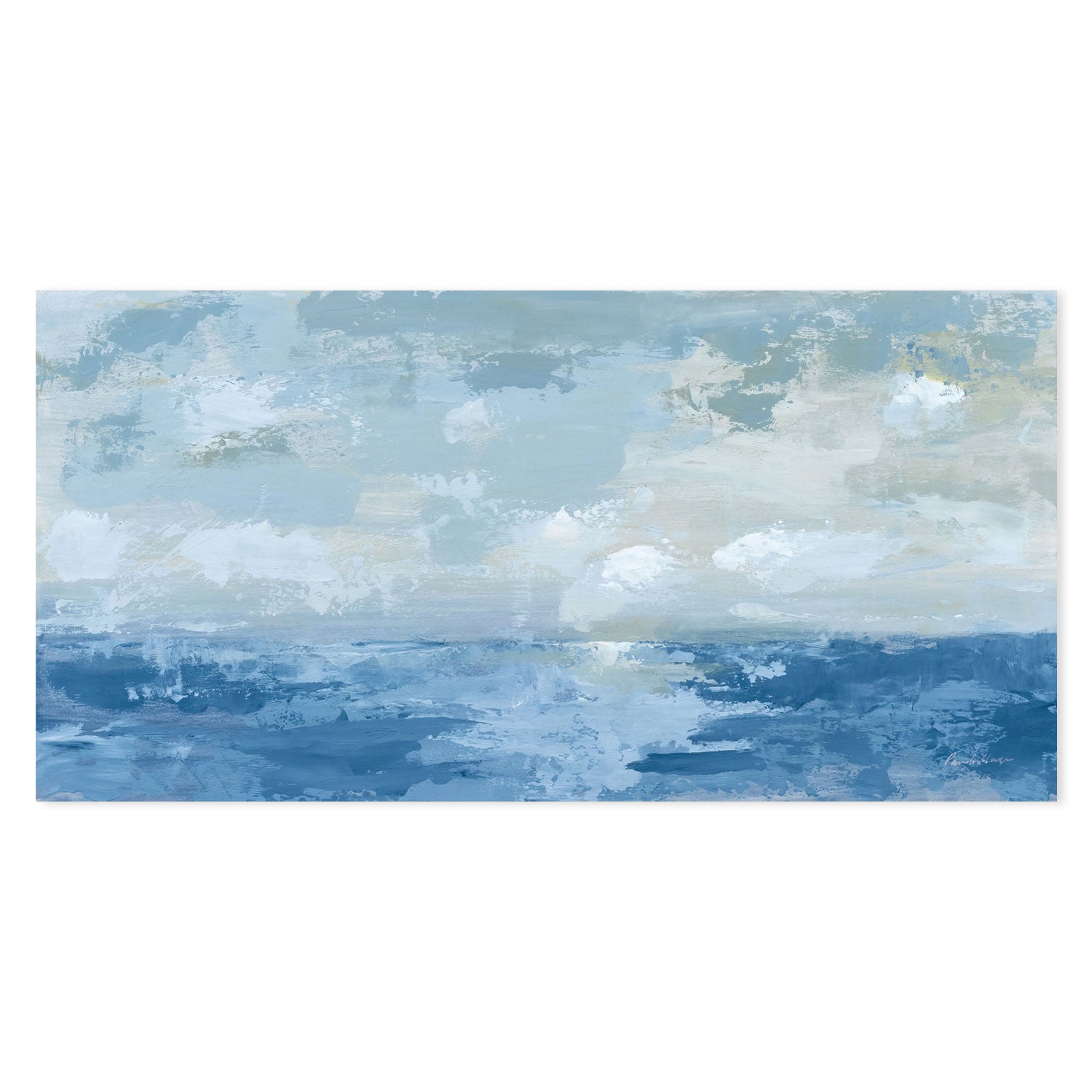 wall-art-print-canvas-poster-framed-Silver Blue Sea-by-Pamela Munger-Gioia Wall Art