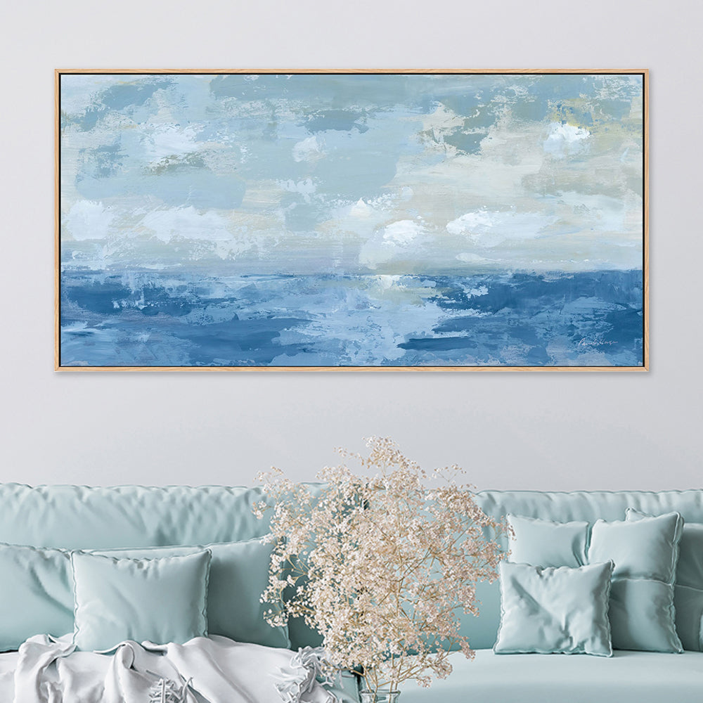 wall-art-print-canvas-poster-framed-Silver Blue Sea-by-Pamela Munger-Gioia Wall Art