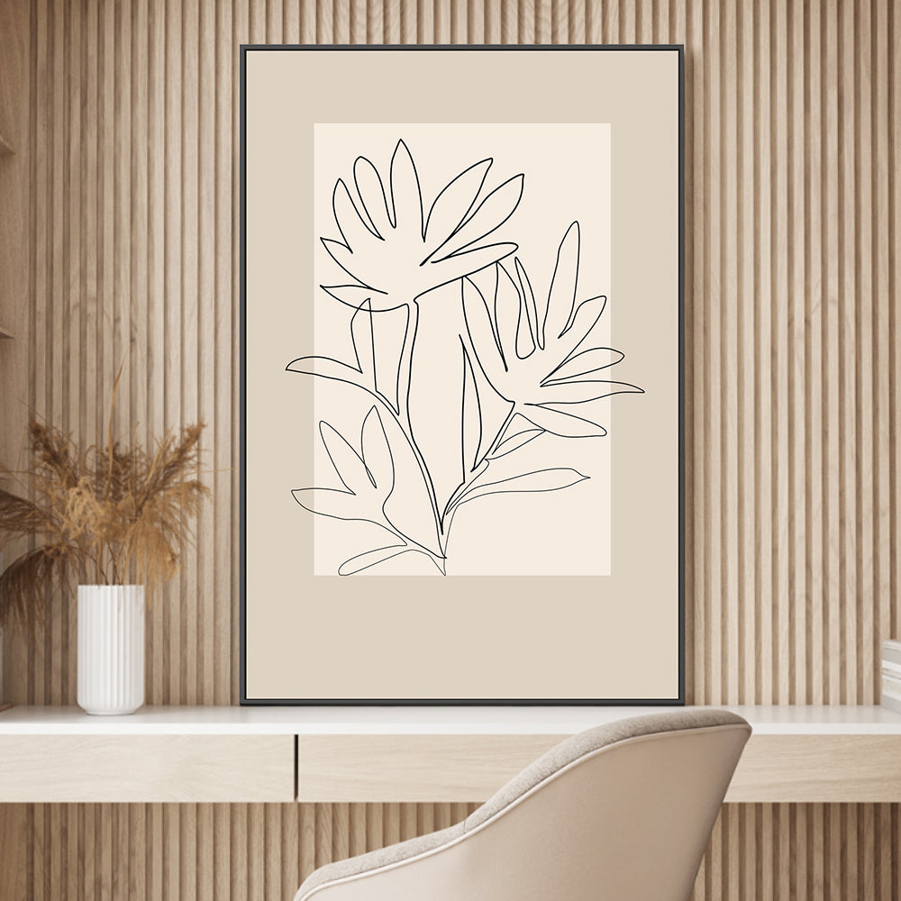 wall-art-print-canvas-poster-framed-Simple Florals , By Elena Ristova-GIOIA-WALL-ART