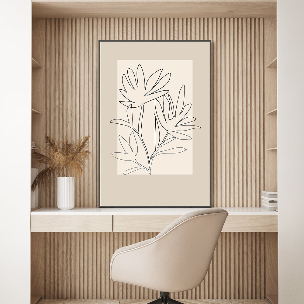 wall-art-print-canvas-poster-framed-Simple Florals , By Elena Ristova-GIOIA-WALL-ART