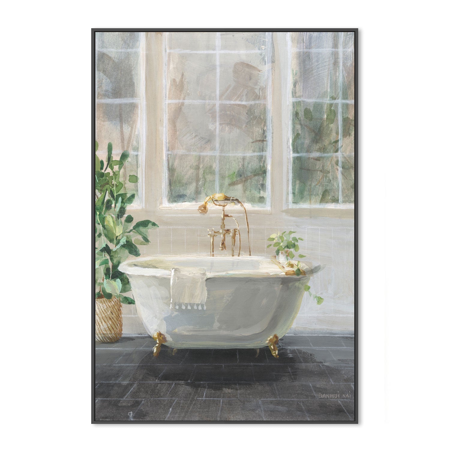 wall-art-print-canvas-poster-framed-Simple Pleasures Bath , By Danhui Nai-3