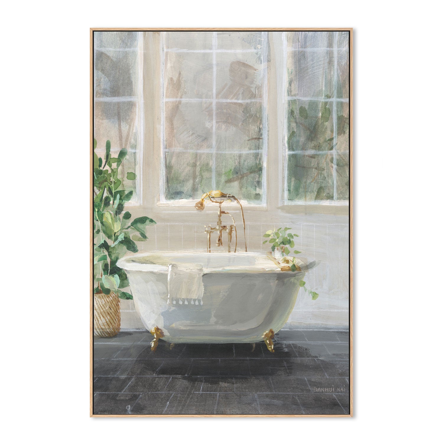 wall-art-print-canvas-poster-framed-Simple Pleasures Bath , By Danhui Nai-4