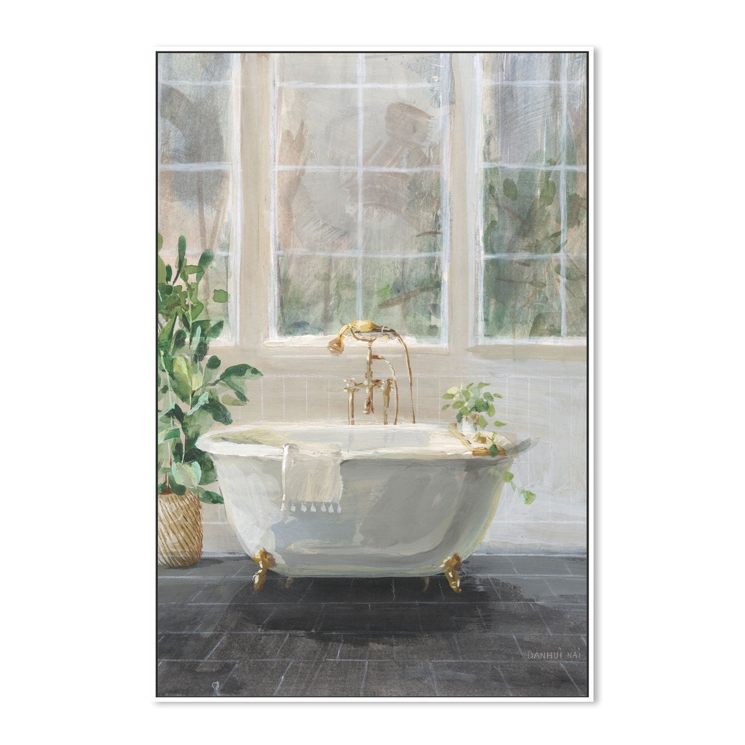 wall-art-print-canvas-poster-framed-Simple Pleasures Bath , By Danhui Nai-5