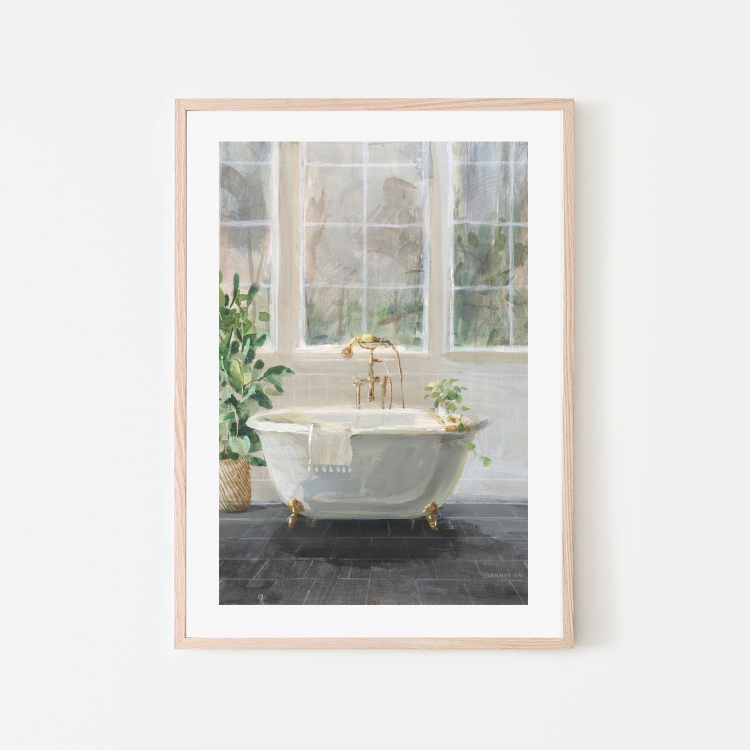 wall-art-print-canvas-poster-framed-Simple Pleasures Bath , By Danhui Nai-6