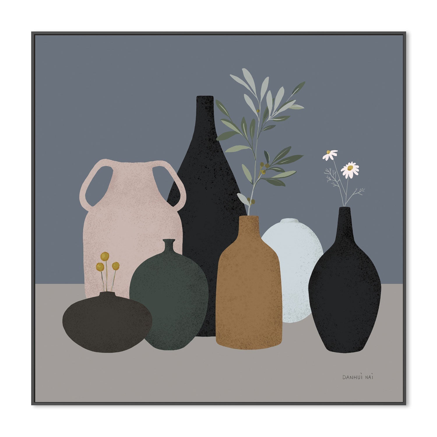 wall-art-print-canvas-poster-framed-Simple Vessels, Style A , By Danhui Nai-3