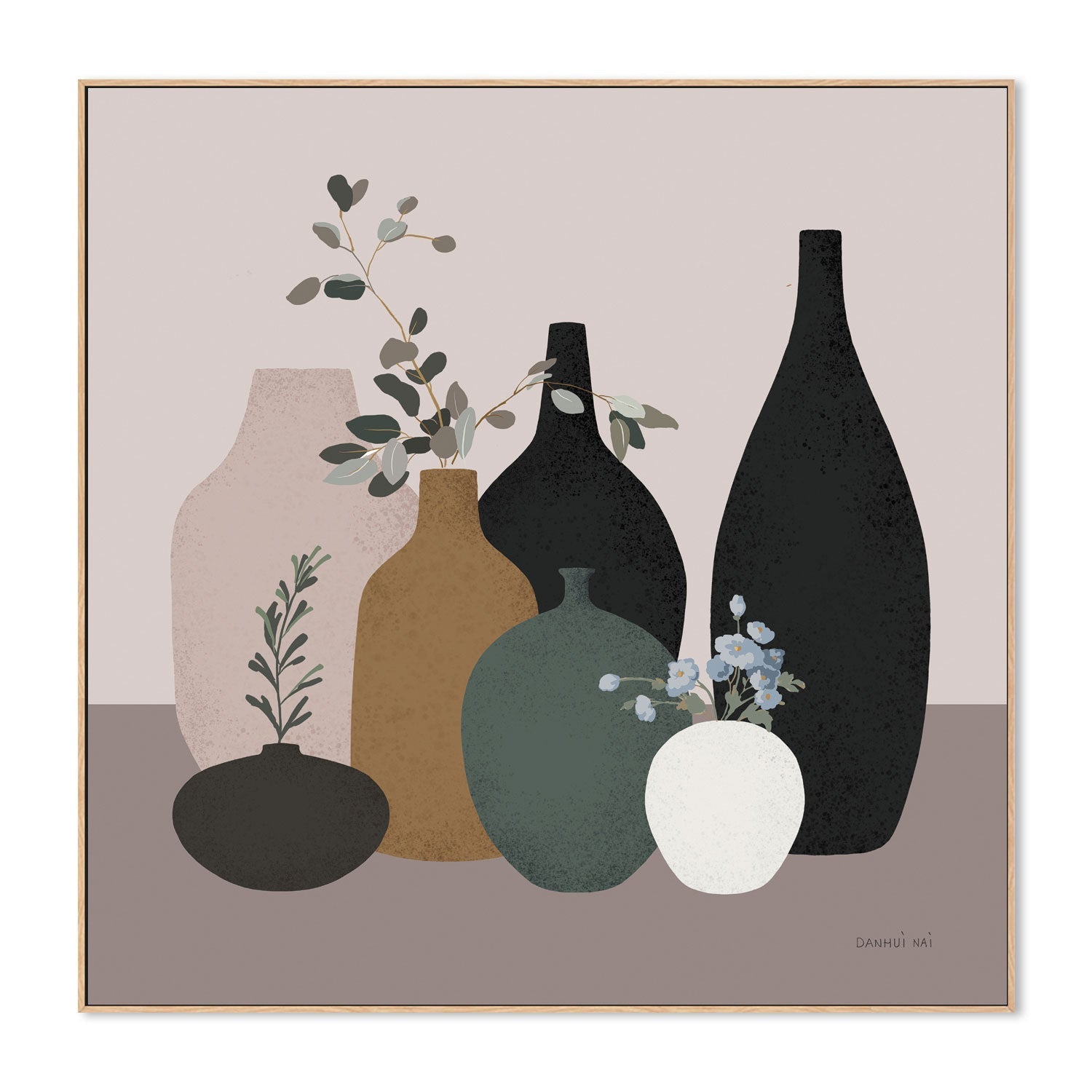 wall-art-print-canvas-poster-framed-Simple Vessels, Style B , By Danhui Nai-4