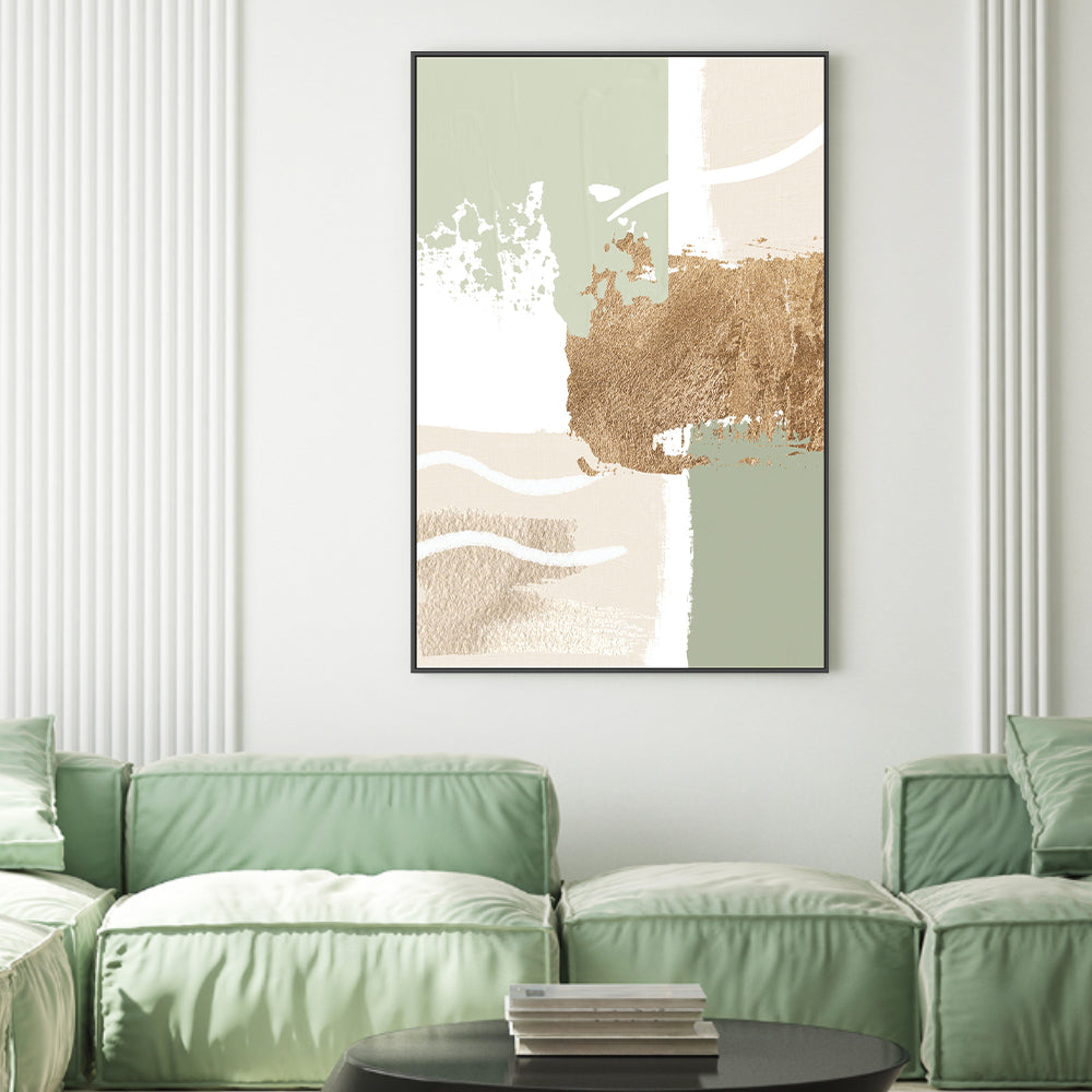 wall-art-print-canvas-poster-framed-Simply Green, Style C , By Sally Ann Moss-GIOIA-WALL-ART