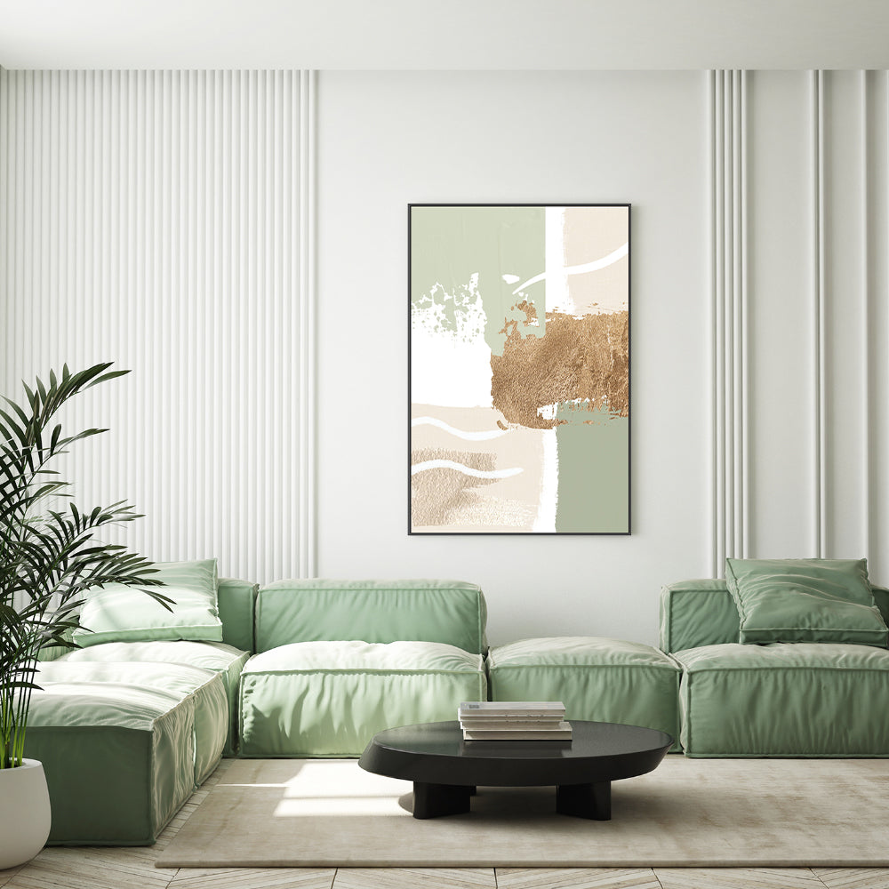 wall-art-print-canvas-poster-framed-Simply Green, Style C , By Sally Ann Moss-GIOIA-WALL-ART