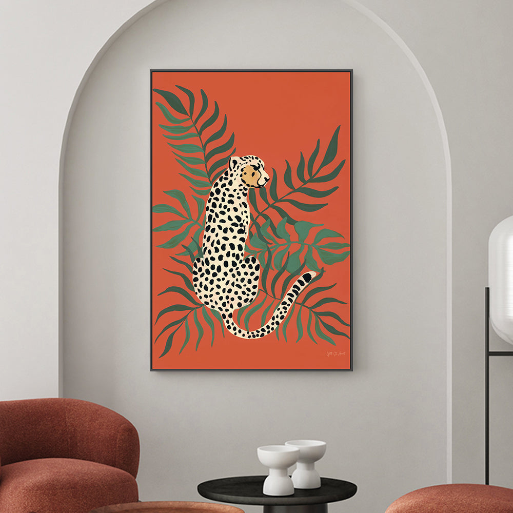 wall-art-print-canvas-poster-framed-Sitting Cheetah , By Yvette St. Amant-2