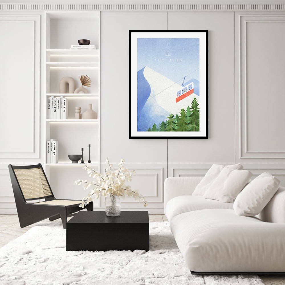 wall-art-print-canvas-poster-framed-Ski The Alps , By Henry Rivers-GIOIA-WALL-ART