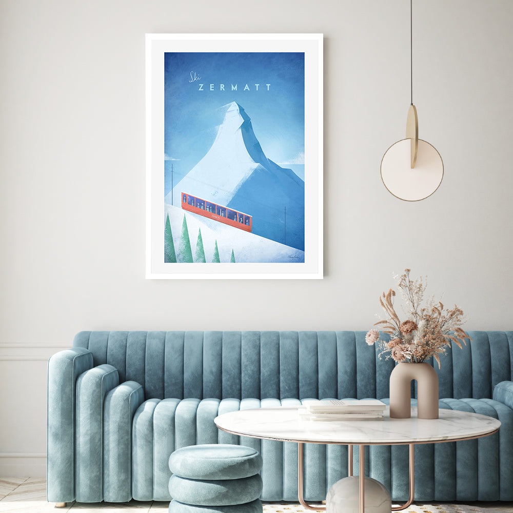 wall-art-print-canvas-poster-framed-Ski Zermatt, Switzerland , By Henry Rivers-GIOIA-WALL-ART