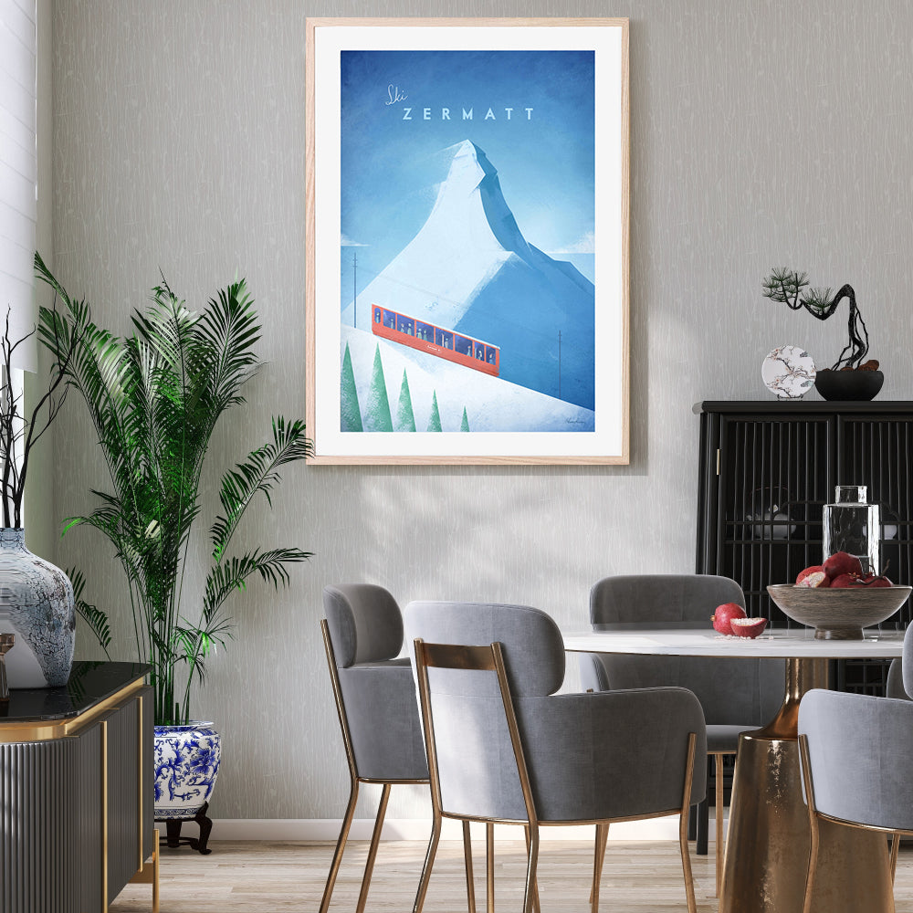 wall-art-print-canvas-poster-framed-Ski Zermatt, Switzerland , By Henry Rivers-GIOIA-WALL-ART