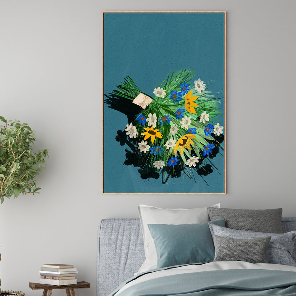 wall-art-print-canvas-poster-framed-Smell Of Fresh Flowers , By Eva Halfers-2