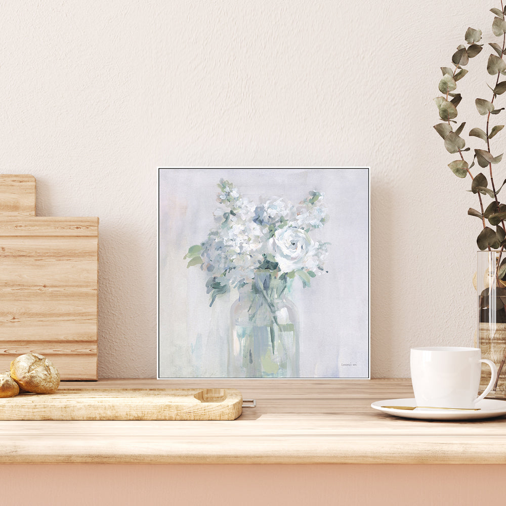 wall-art-print-canvas-poster-framed-Snow White Bouquet , By Danhui Nai-GIOIA-WALL-ART