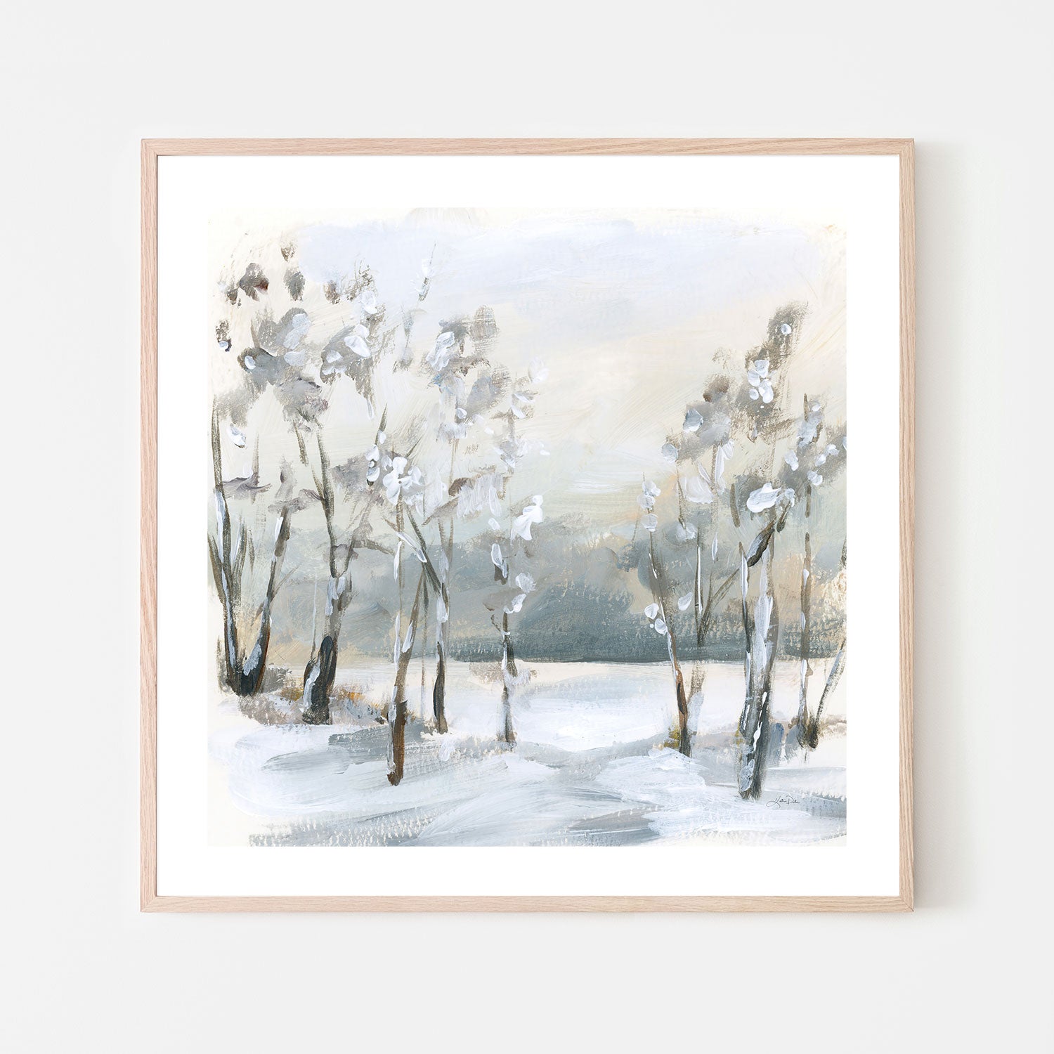 wall-art-print-canvas-poster-framed-Snowy Winter Trees , By Katrina Pete-GIOIA-WALL-ART