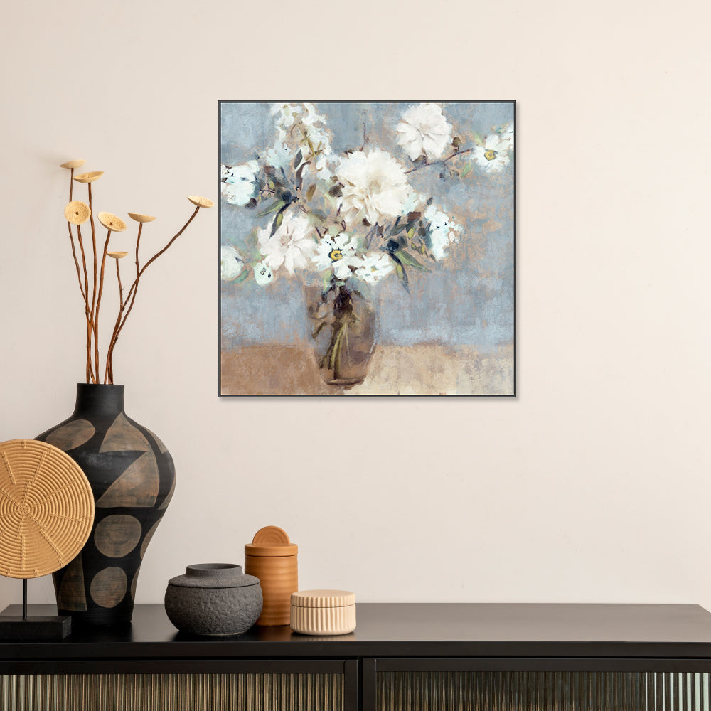 wall-art-print-canvas-poster-framed-Soft Blue Bouquet, Style A , By Nina Blue-2