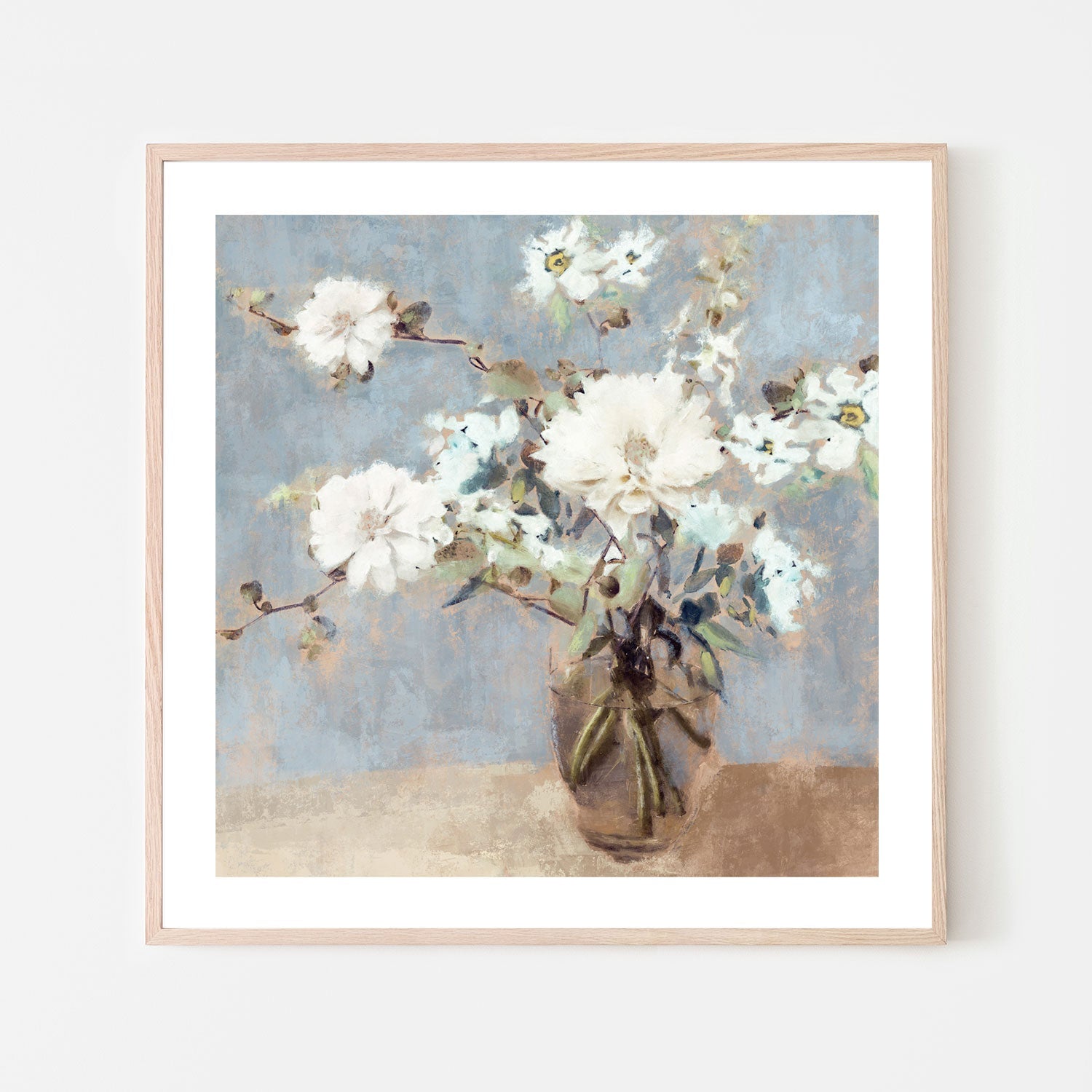 wall-art-print-canvas-poster-framed-Soft Blue Bouquet, Style B , By Nina Blue-6