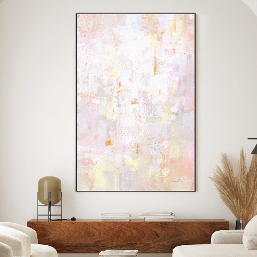 wall-art-print-canvas-poster-framed-Soft Blush Serenade , By Danhui Nai-2