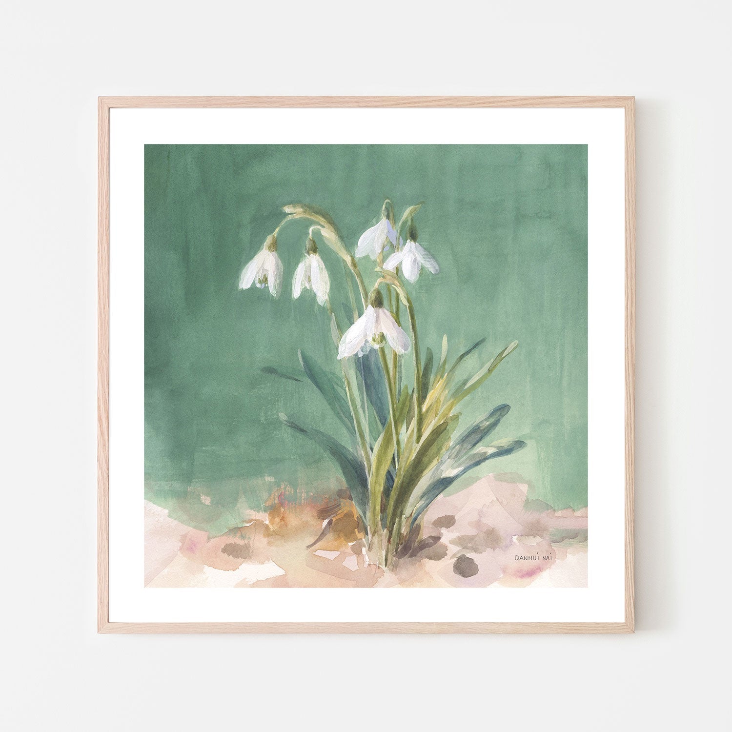 wall-art-print-canvas-poster-framed-Soft Dewdrops-by-Danhui Nai-Gioia Wall Art