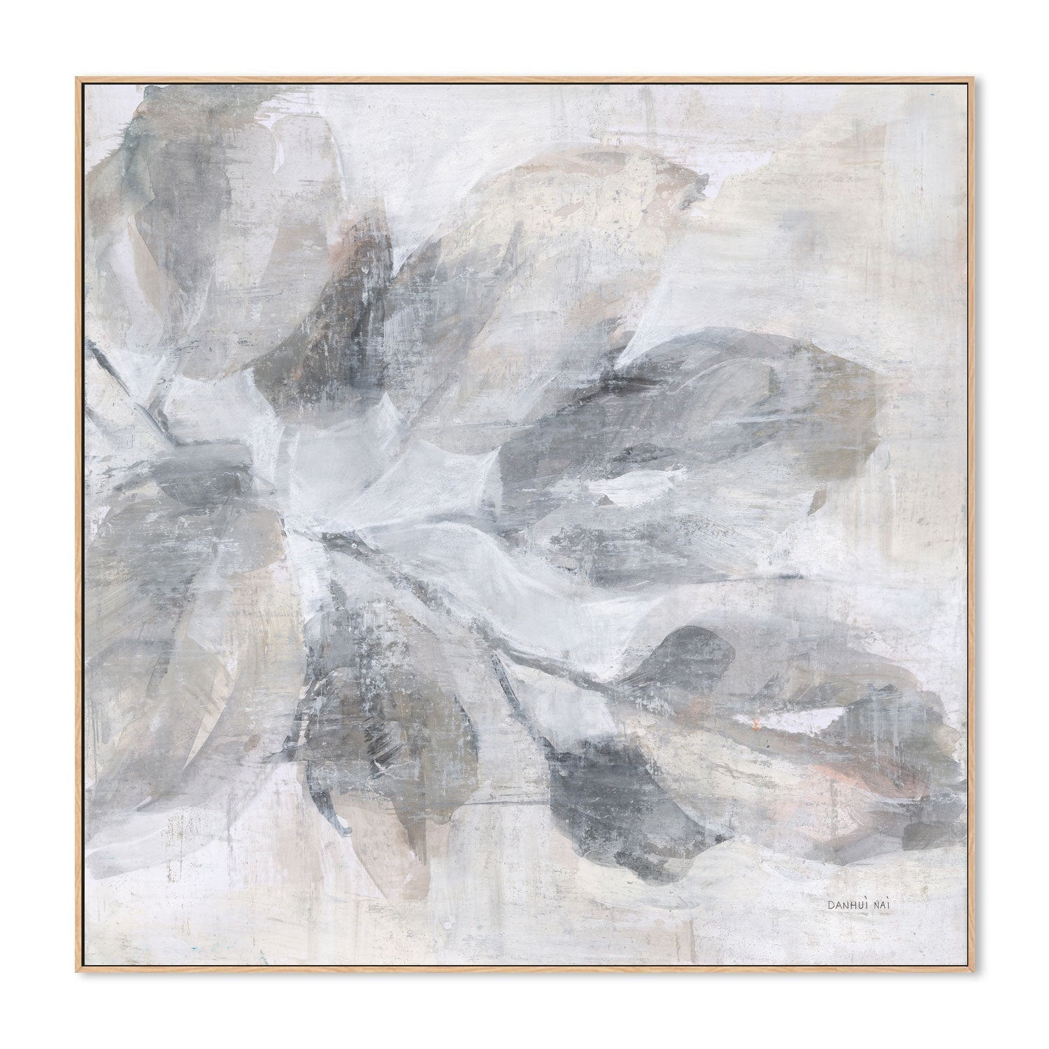 wall-art-print-canvas-poster-framed-Soft Leaves, Style A , By Danhui Nai-4