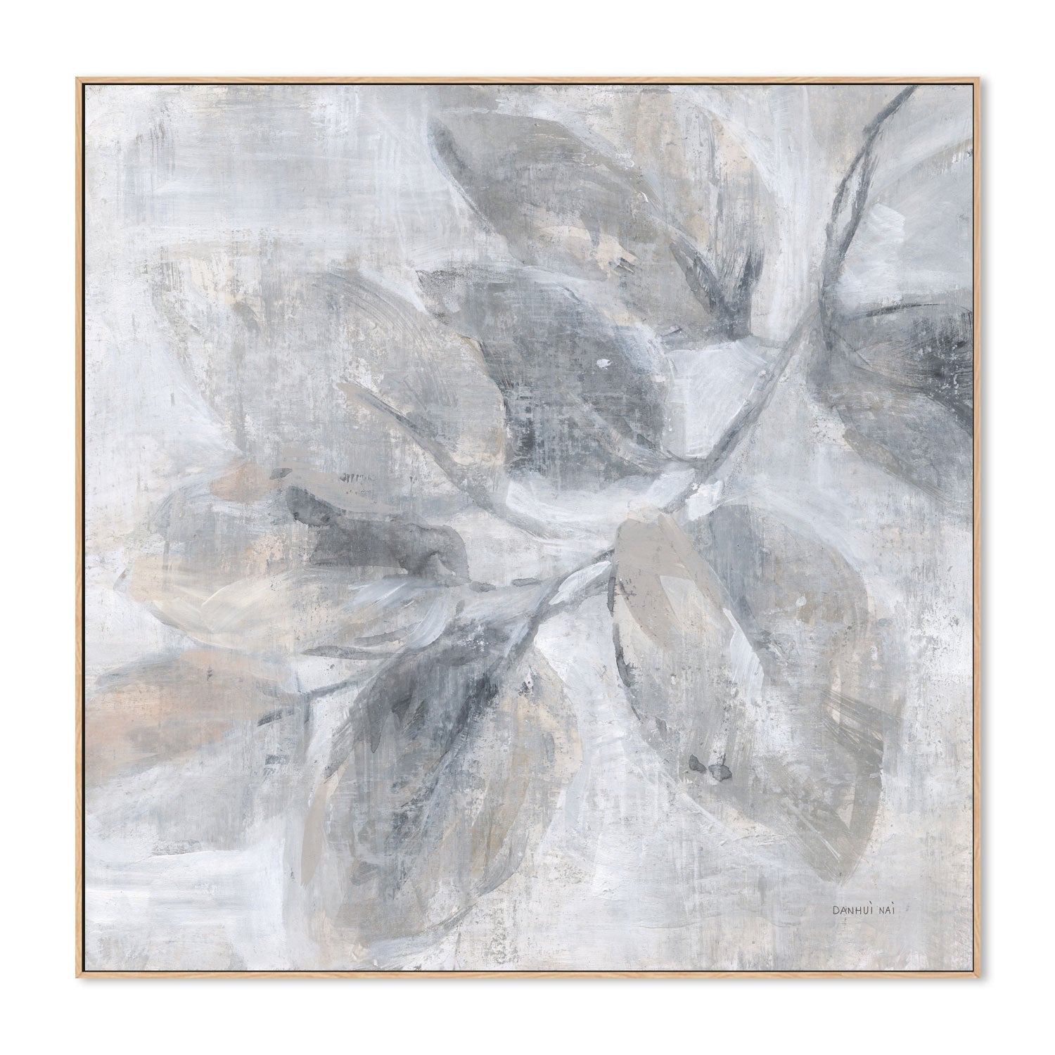 wall-art-print-canvas-poster-framed-Soft Leaves, Style B , By Danhui Nai-4