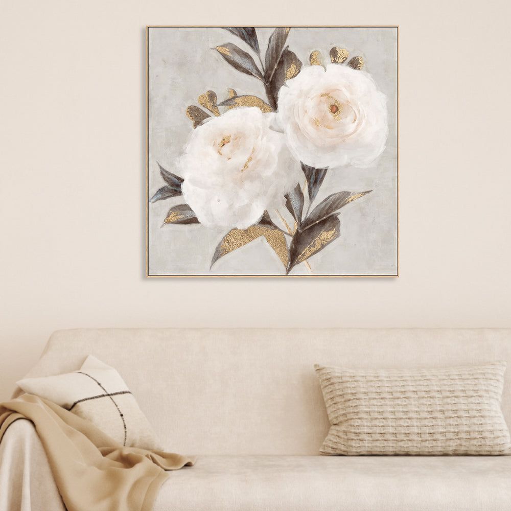 wall-art-print-canvas-poster-framed-Soft Neutral Peony, Style B , By Nina Blue-2