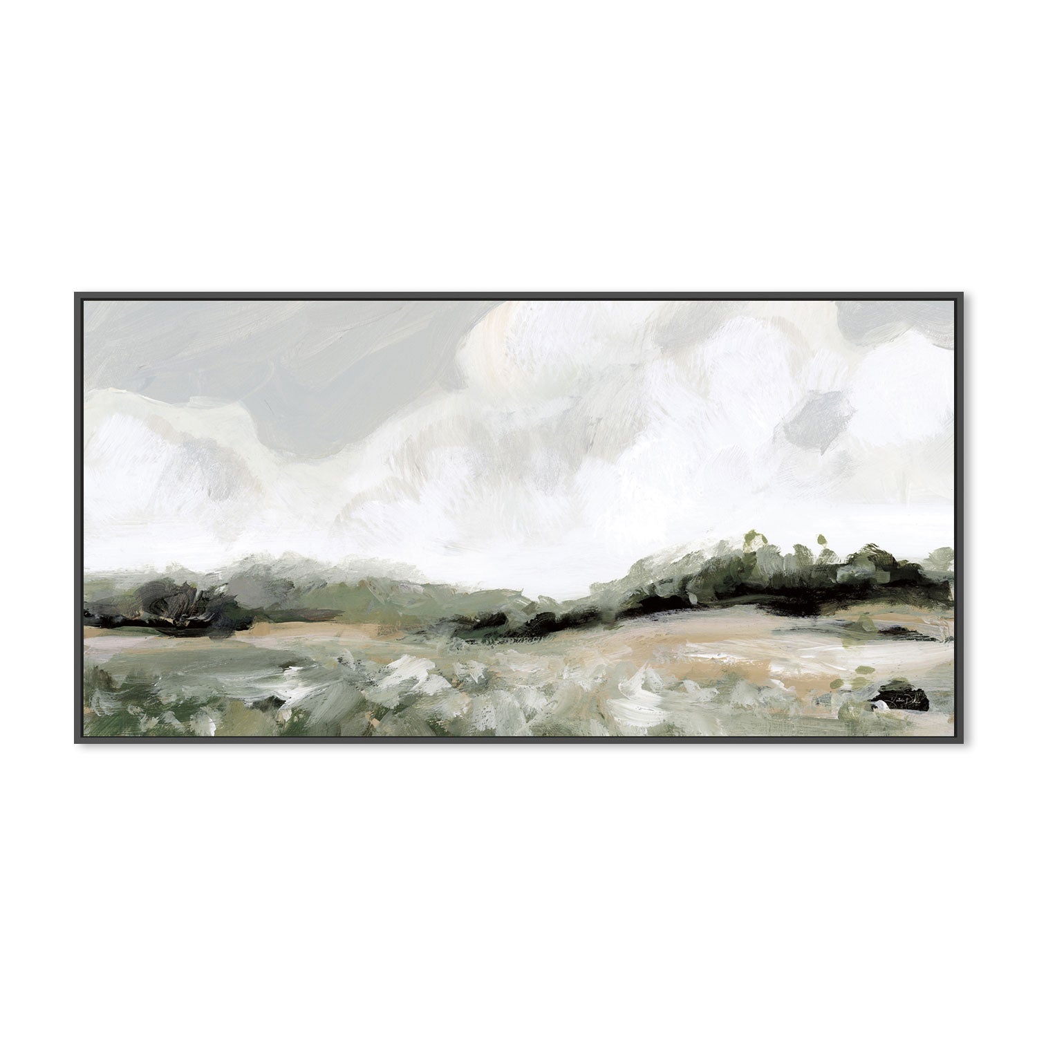 wall-art-print-canvas-poster-framed-Soft Summer Sky Neutral , By Katrina Pete-3