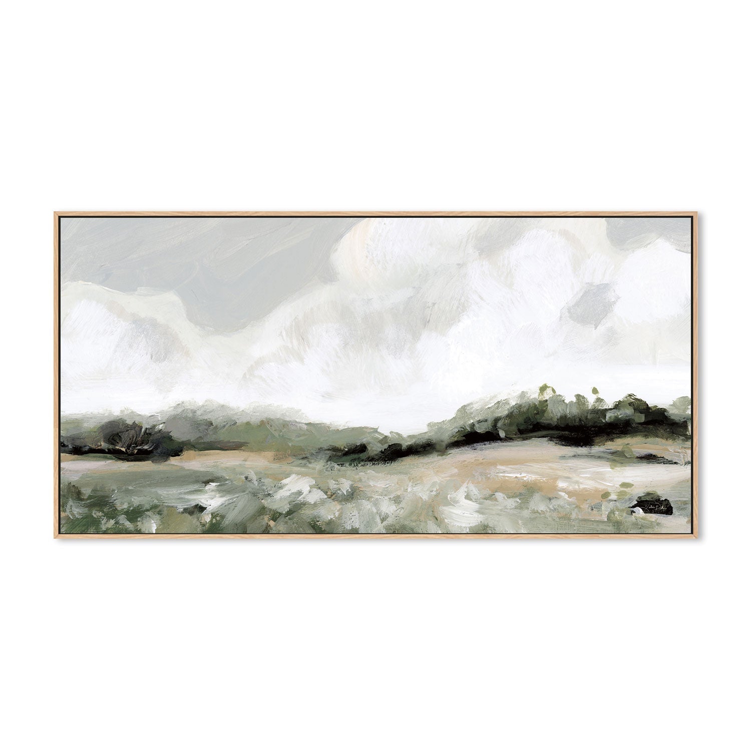 wall-art-print-canvas-poster-framed-Soft Summer Sky Neutral , By Katrina Pete-4