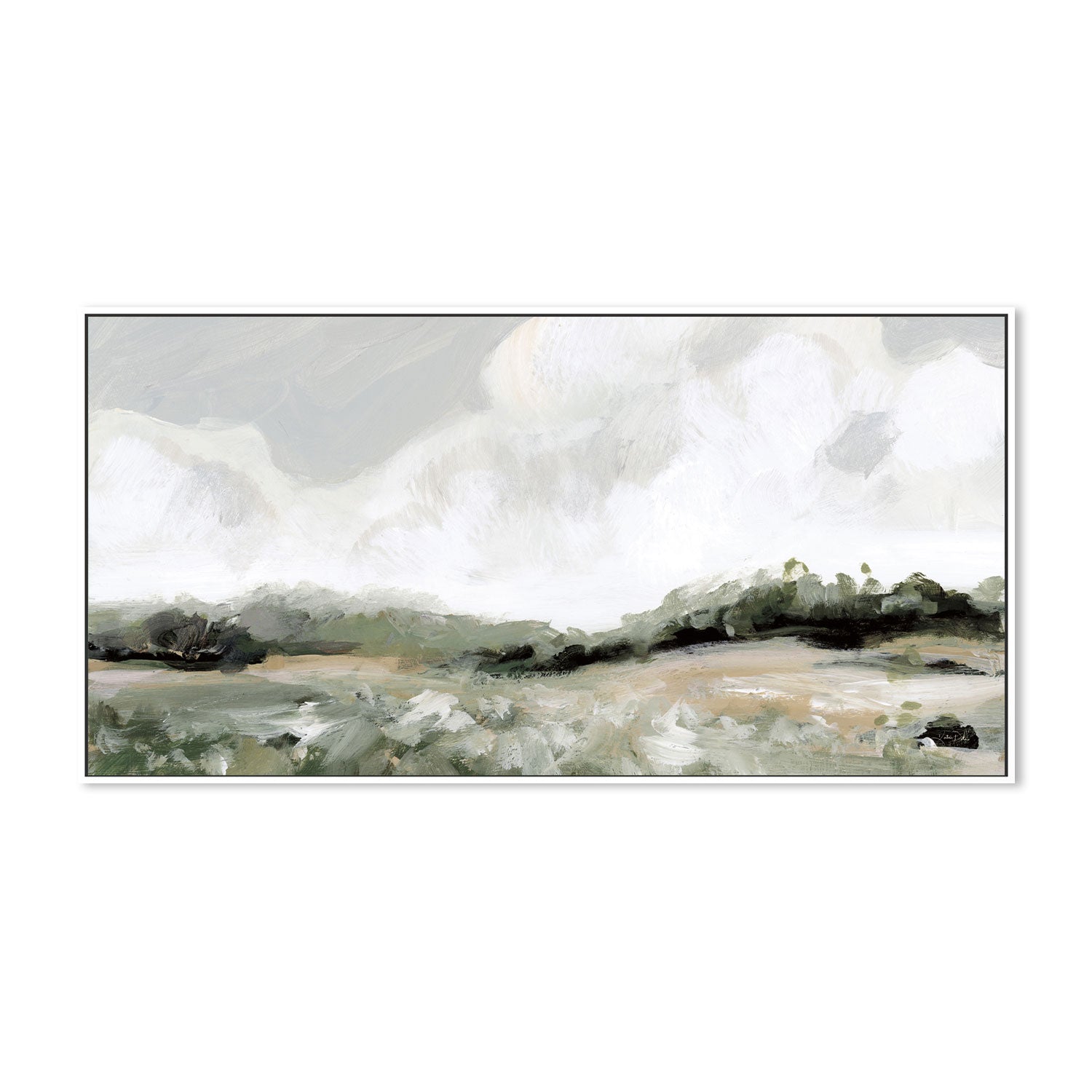 wall-art-print-canvas-poster-framed-Soft Summer Sky Neutral , By Katrina Pete-5