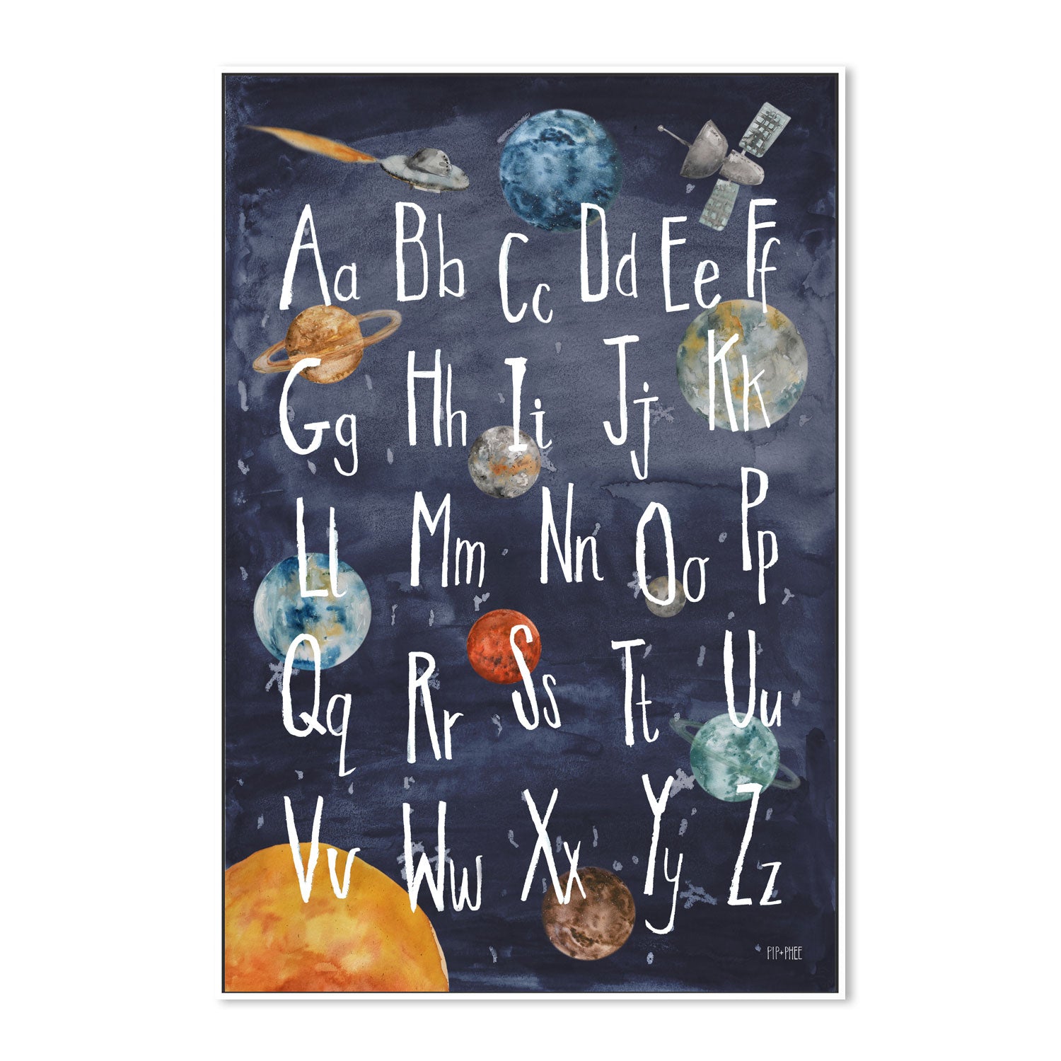 wall-art-print-canvas-poster-framed-Space Alphabet , By Pip and Phee-5