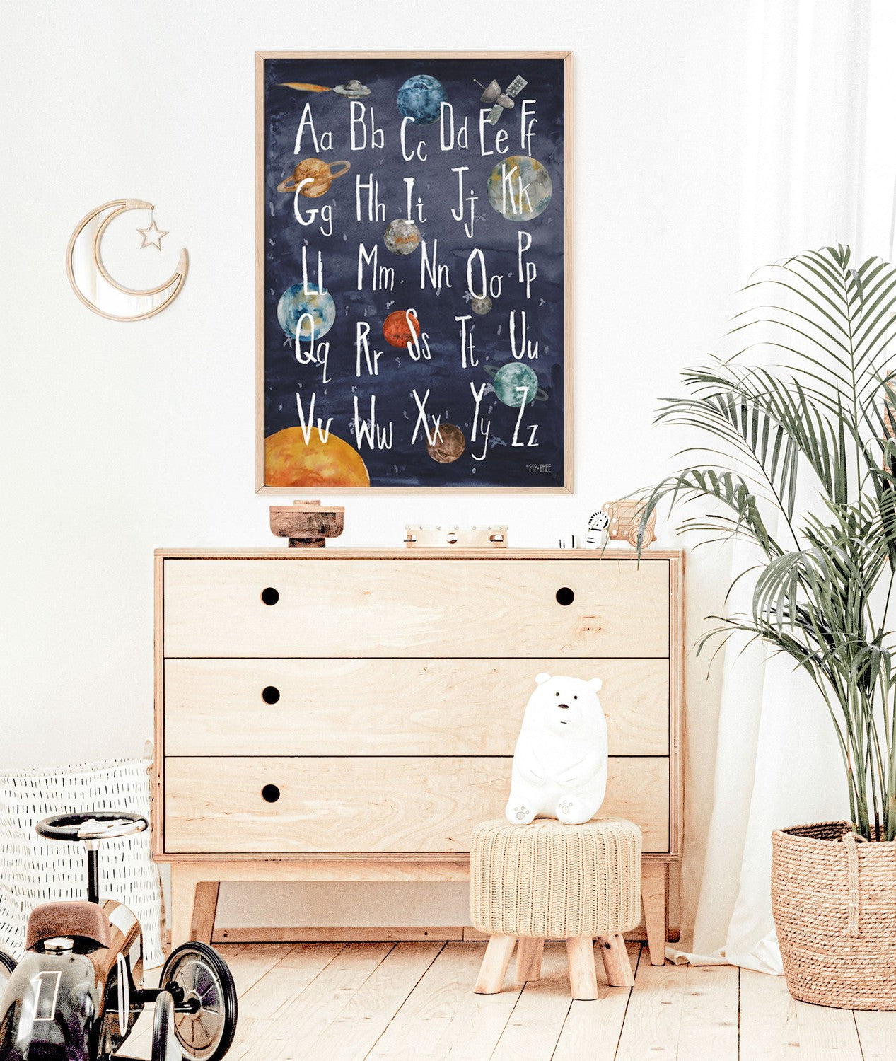 wall-art-print-canvas-poster-framed-Space Alphabet , By Pip and Phee-7