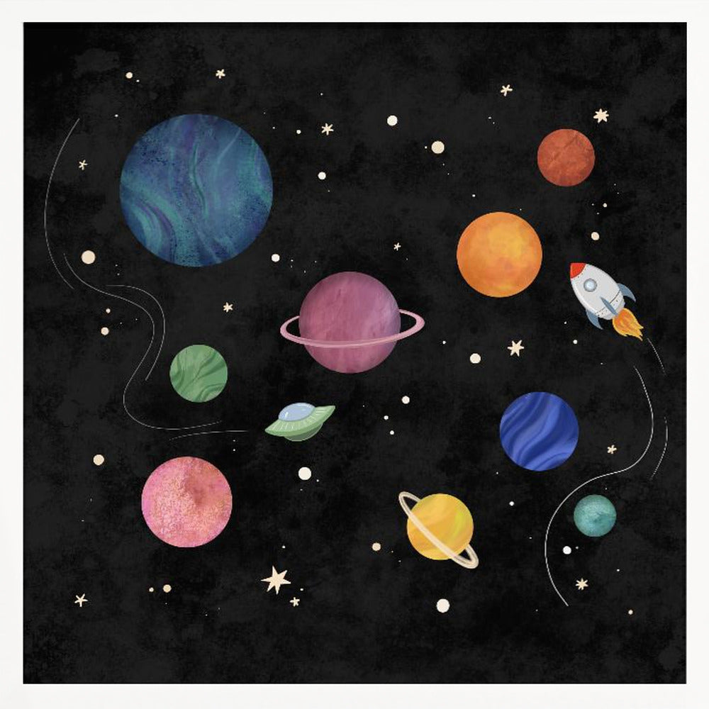 wall-art-print-canvas-poster-framed-Space explorers , By EMELIEmaria-5