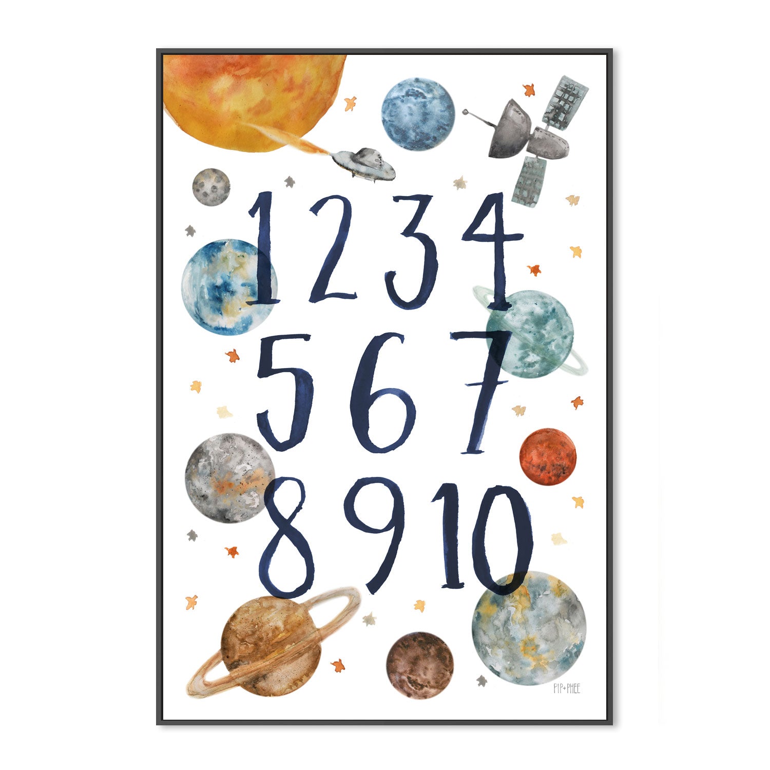 wall-art-print-canvas-poster-framed-Space Numbers , By Pip and Phee-3