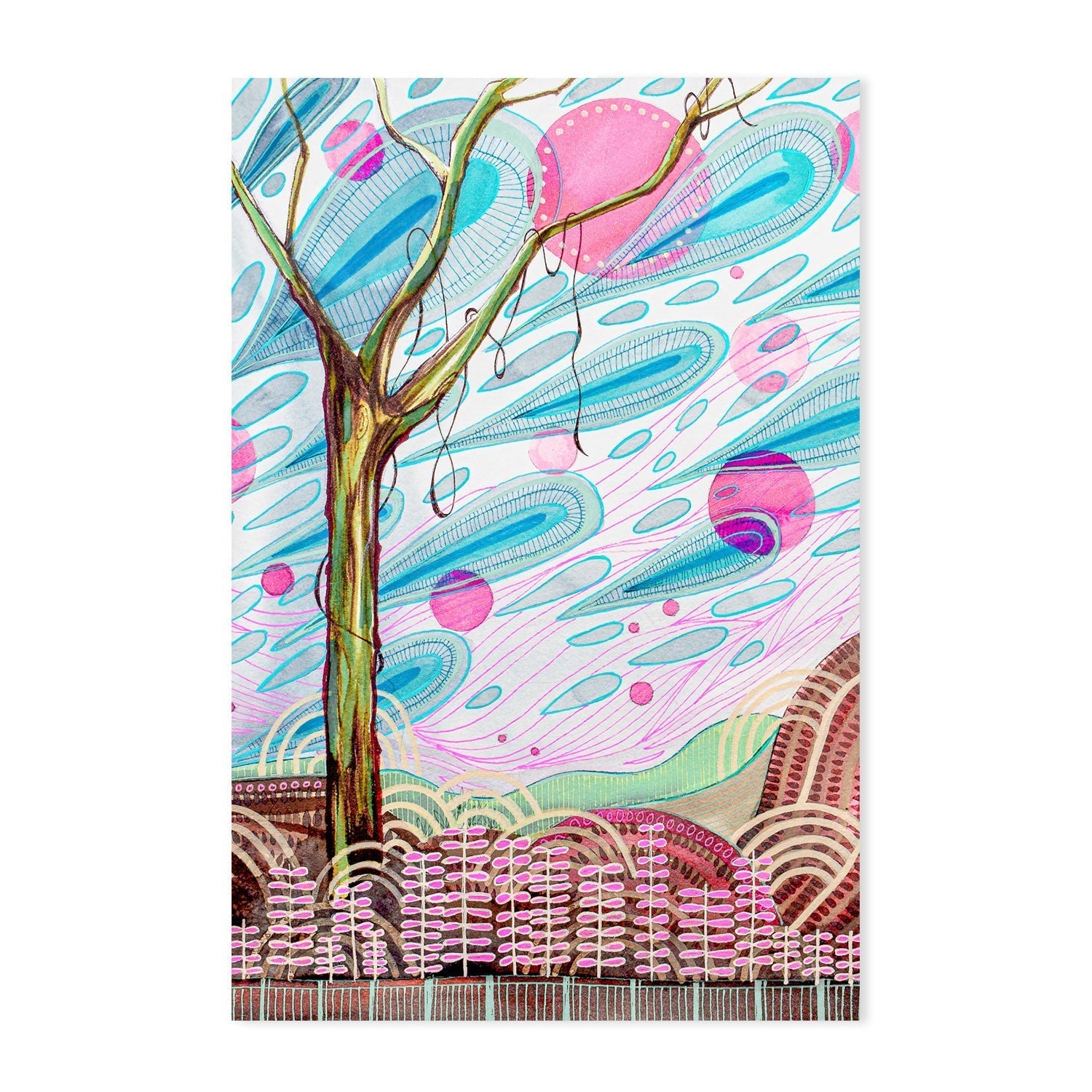 wall-art-print-canvas-poster-framed-Spirit Tree , By Sarah Carlton Art-GIOIA-WALL-ART