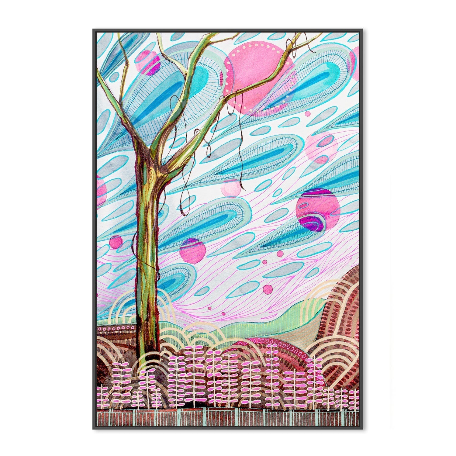 wall-art-print-canvas-poster-framed-Spirit Tree , By Sarah Carlton Art-GIOIA-WALL-ART